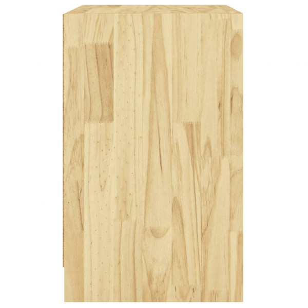 Mesita de noche madera maciza de pino 40x31x50 cm M 5