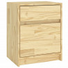 Mesitas de noche 2 uds madera maciza pino 40x31x50 cm 4