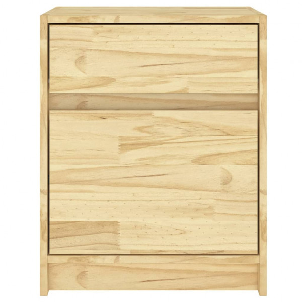 Mesitas de noche 2 uds madera maciza pino 40x31x50 cm M 5