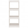 Estante/divisória 40x30x103.5 cm pinho maciço branco 5