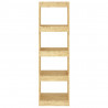 Estantería divisor espacios madera maciza pino 40x30x135.5 cm 5