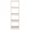Estantería/divisor de espacios pino macizo blanco 40x30x135.5cm 5