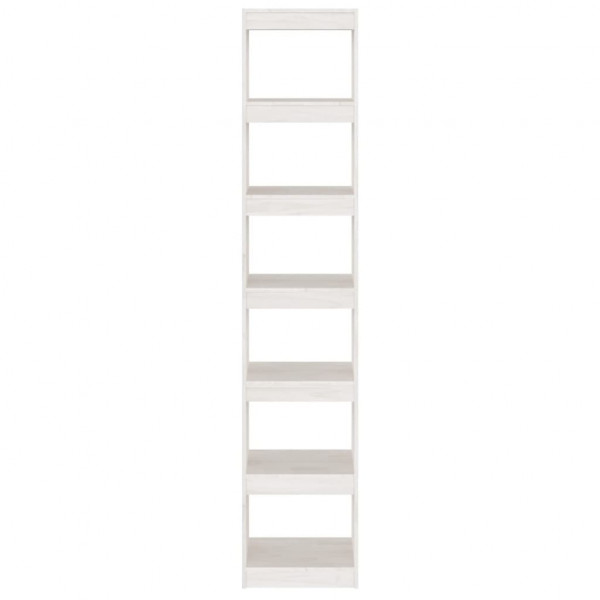 Estante/divisória 40x30x199 cm madeira de pinho maciça branco M 5