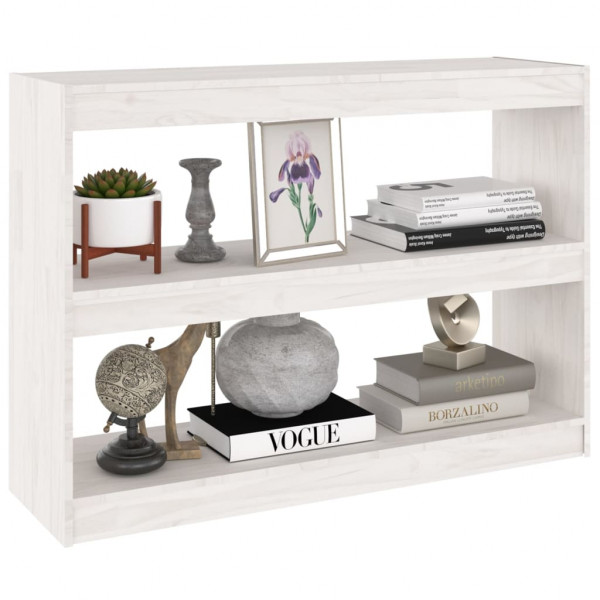 Estante/divisória 100x30x71.5 cm madeira de pinho branco M 4