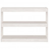 Estantería/divisor de espacios madera pino blanco 100x30x71.5 cm 5