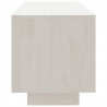 Mueble de TV de madera maciza de pino blanco 110x30x33.5 cm 5