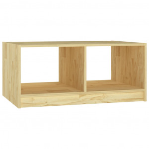 Mesa de centro de madera maciza de pino 75x50x33.5 cm H