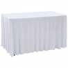 Capa extensível para mesa c/ camilha 2 pcs 120x60.5x74cm branco 1