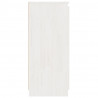 Armários de apoio 3 pcs pinho maciço branco 5
