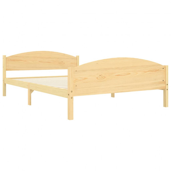 Estructura de cama de madera maciza de pino 160x200 cm M 3