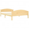 Estructura de cama de madera maciza de pino 160x200 cm 3