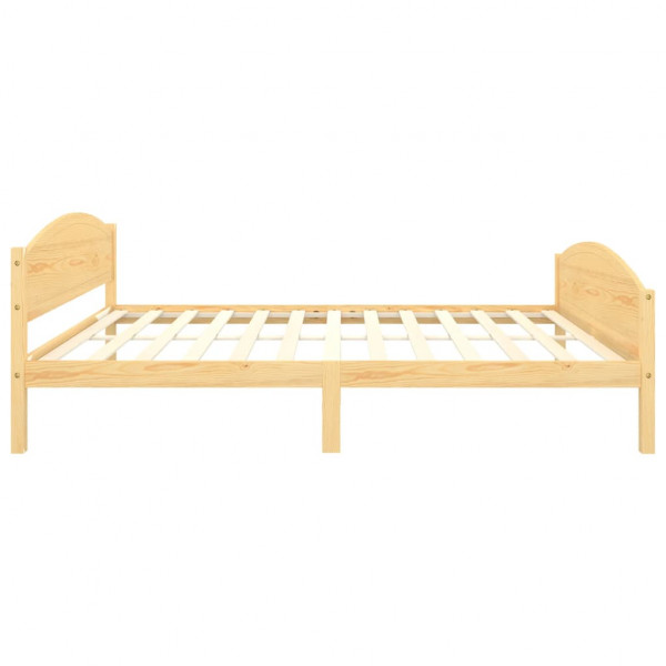 Estructura de cama de madera maciza de pino 160x200 cm M 5