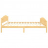 Estructura de cama de madera maciza de pino 160x200 cm 5