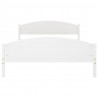Estrutura de cama 160x200 cm pinho maciço branco 4