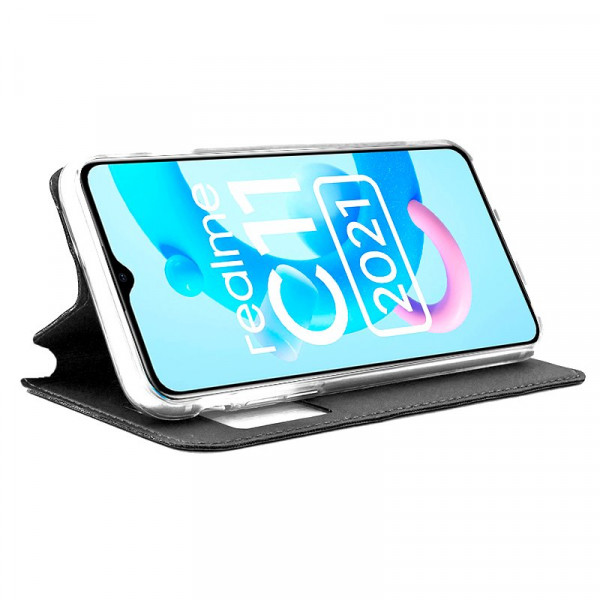 Fundação COOL Capa de Flip para Realme C11 2021 Liso preto M 2