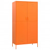 Roupeiro 90x50x180 cm aço laranja 2