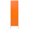 Armario de acero naranja 90x50x180 cm 4