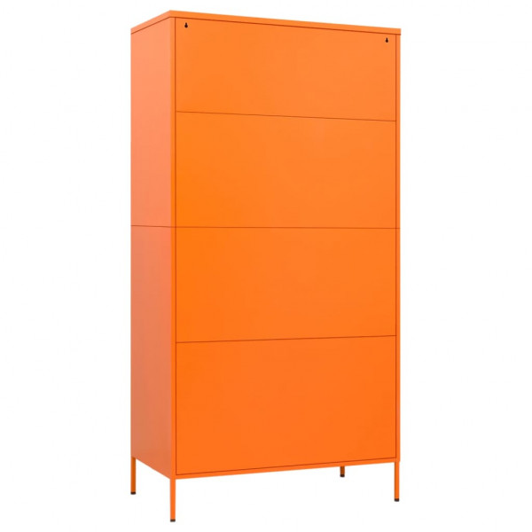 Roupeiro 90x50x180 cm aço laranja M 5