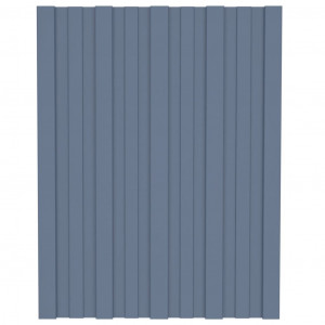 Panel para tejado acero galvanizado gris 36 unidades 60x45 cm H