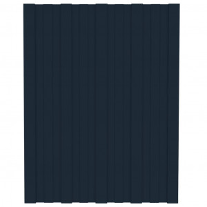 Panel para tejado acero galvanizado antracita 36 uds 60x45 cm H