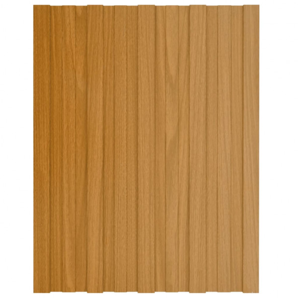 Painel de telhado 36 pcs 60x45 cm aço galvanizado natural M 2