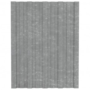 Painéis de telhado 36 pcs 60x45 cm aço galvanizado prateado H