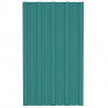 Panel para tejado acero galvanizado verde 36 unidades 80x45 cm 2