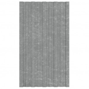 Painéis de telhado 36 pcs 80x45 cm aço galvanizado prateado H