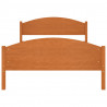 Estrutura de cama 120x200 cm pinho maciço castanho mel 4