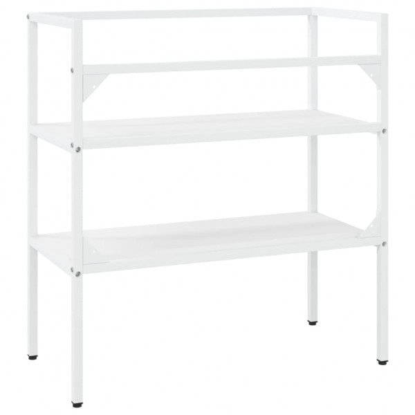 Estructura de lavabo de hierro blanco 79x38x83 cm M 5