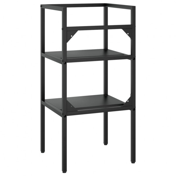 Estructura de lavabo de hierro negro 40x38x83 cm M 5