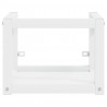 Estructura de lavabo suspendido hierro blanco 40x38x31 cm 3