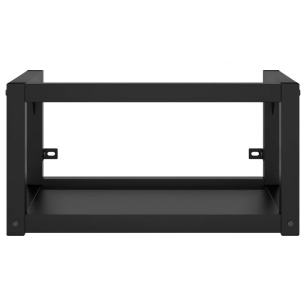 Estrutura de parede p/ lavatório ferro 40x38x31 cm preto M 3