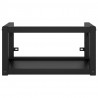 Estructura de lavabo suspendido hierro negro 40x38x31 cm 3