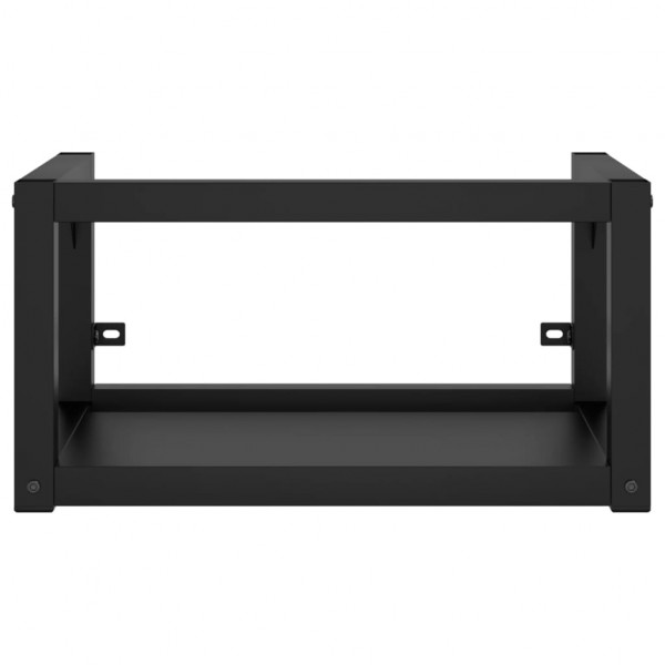 Estructura de lavabo suspendido hierro negro 59x38x31 cm M 3