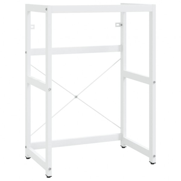 Estrutura p/ lavatório casa de banho ferro 59x38x83 cm branco M 2