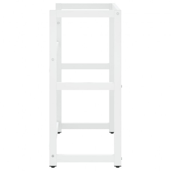 Estrutura p/ lavatório casa de banho ferro 59x38x83 cm branco M 4