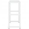 Estructura de lavabo de hierro blanco 59x38x83 cm 4