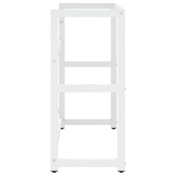 Estructura de lavabo de hierro blanco 79x38x83 cm M 4