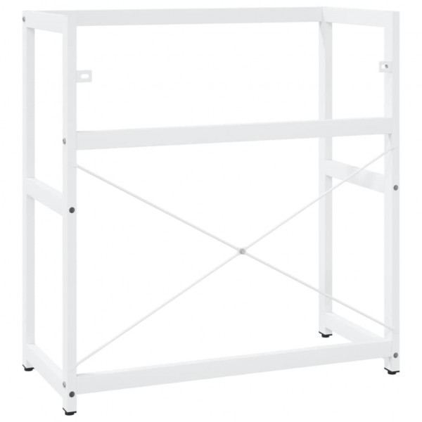 Estructura de lavabo de hierro blanco 79x38x83 cm M 5