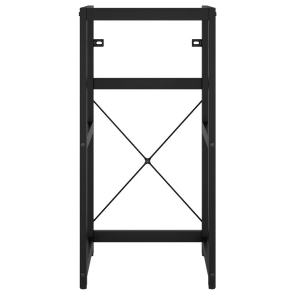 Estructura de lavabo de hierro negro 40x38x83 cm M 3