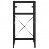 Estructura de lavabo de hierro negro 40x38x83 cm 3