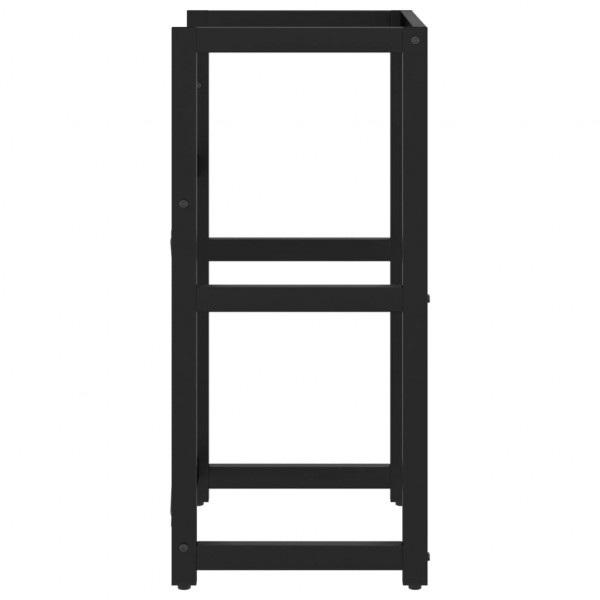 Estructura de lavabo de hierro negro 40x38x83 cm M 4