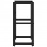 Estructura de lavabo de hierro negro 40x38x83 cm 4