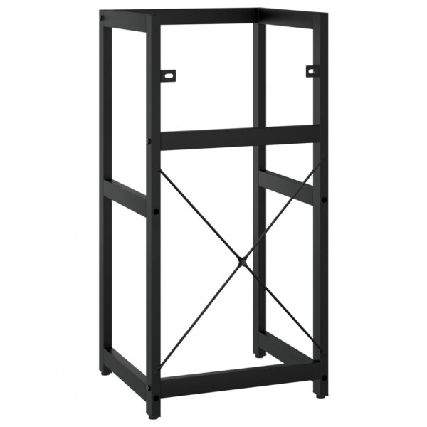 Estructura de lavabo de hierro negro 40x38x83 cm M 5