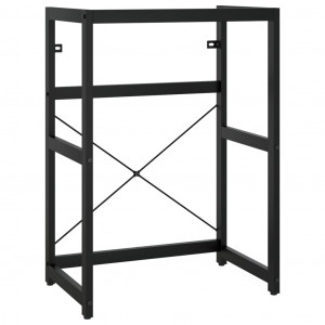 Estructura de lavabo de hierro negro 59x38x83 cm H