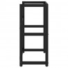 Estructura de lavabo de hierro negro 59x38x83 cm 4