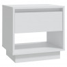 Mesas de cabeceira 2 pcs 45x34x44 cm contraplacado branco 5