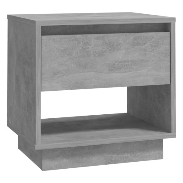 Mesa de cabeceira 45x34x44cm derivados madeira cinzento cimento M 2