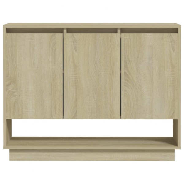 Aparador de madera contrachapada roble Sonoma 97x31x75 cm M 5
